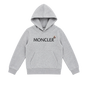 Kids Logo Cotton Hoodie Grey