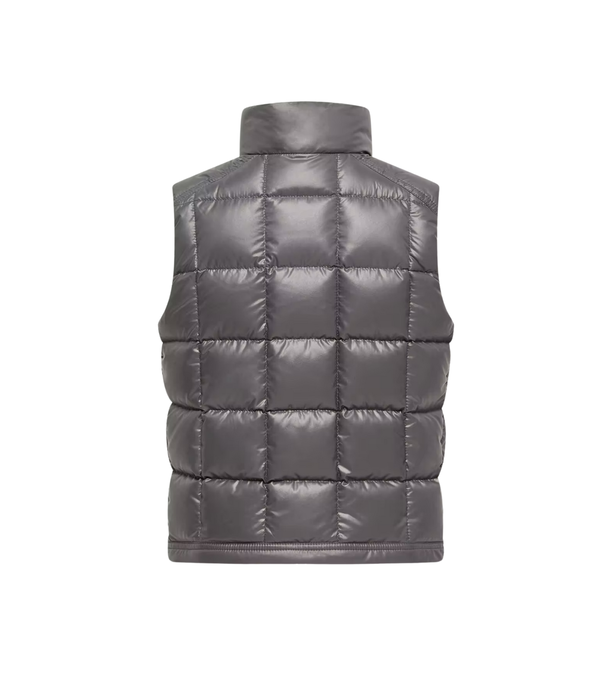 Kids Keir vierkante gewatteerde donsbodywarmer donkergrijs