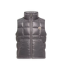 Kids Keir vierkante gewatteerde donsbodywarmer donkergrijs