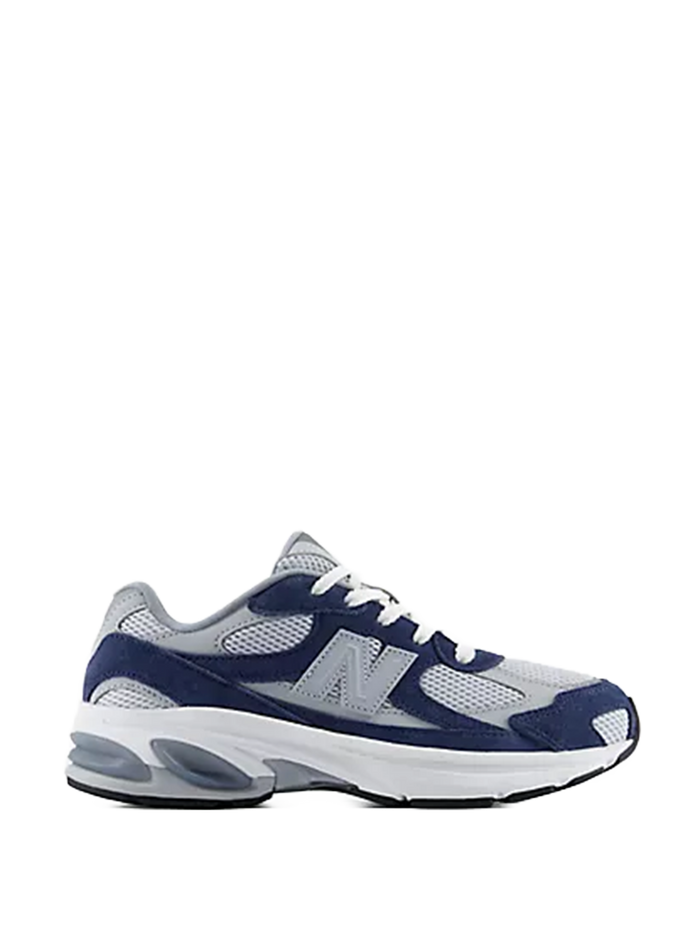 Kids ABZORB 2010 Lace Sneakers Nb Navy With Aluminum Grey