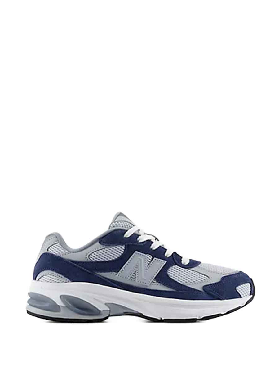 Kids ABZORB 2010 Lace Sneakers Nb Navy With Aluminum Grey