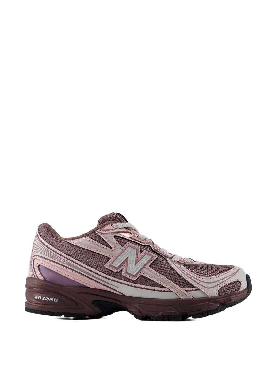 Kids 740 Sneakers Pebble With Pink Chalk