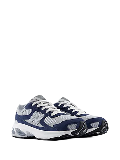 Kids ABZORB 2010 Lace Sneakers Nb Navy With Aluminum Grey