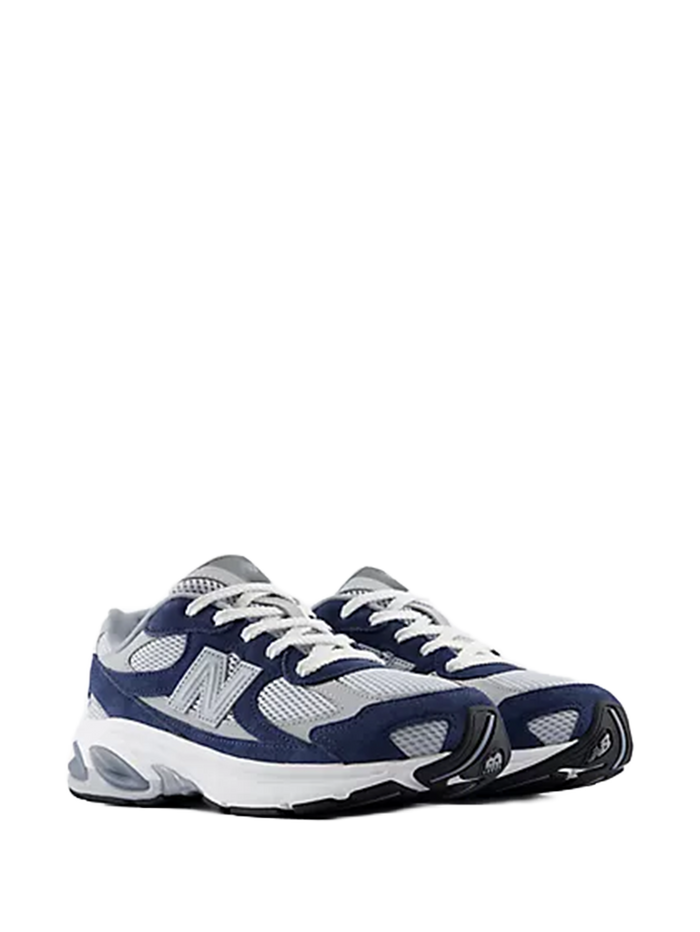 Kids ABZORB 2010 Lace Sneakers Nb Navy With Aluminum Grey