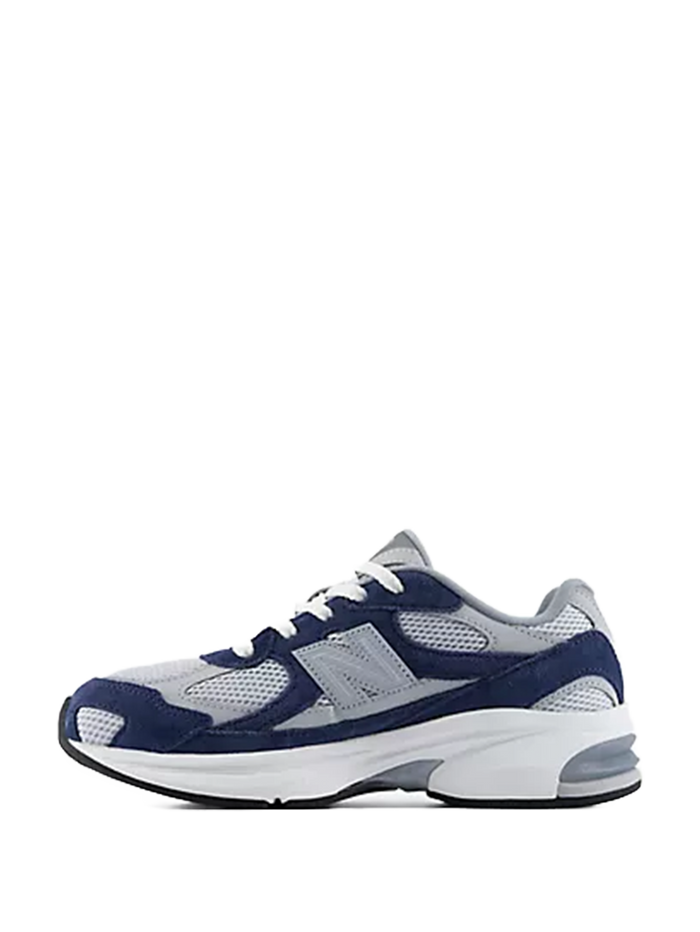 Kids ABZORB 2010 Lace Sneakers Nb Navy With Aluminum Grey
