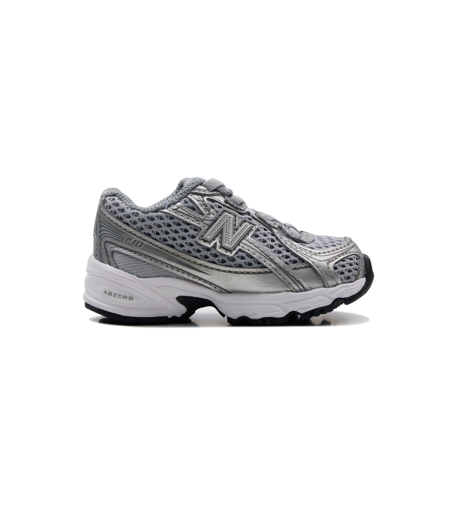 Gray athletic shoe on a white background
