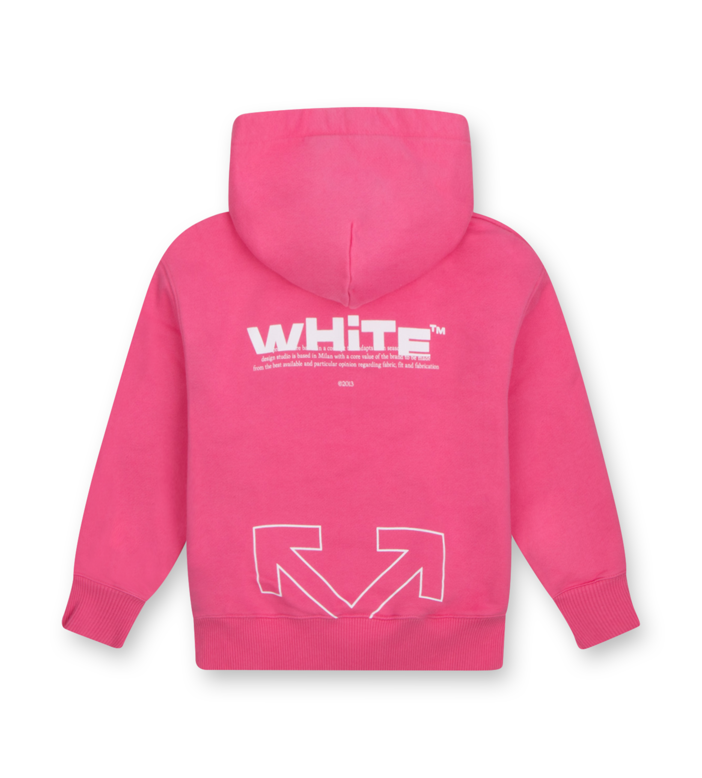 OFF-WHITE Type Logo Hoodie in Pink (Kids)