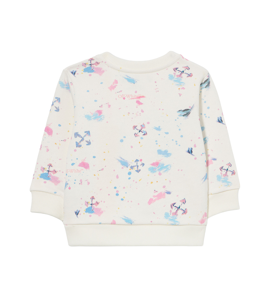 Off-White Arrow Splat Allover Sweatshirt in Pink
