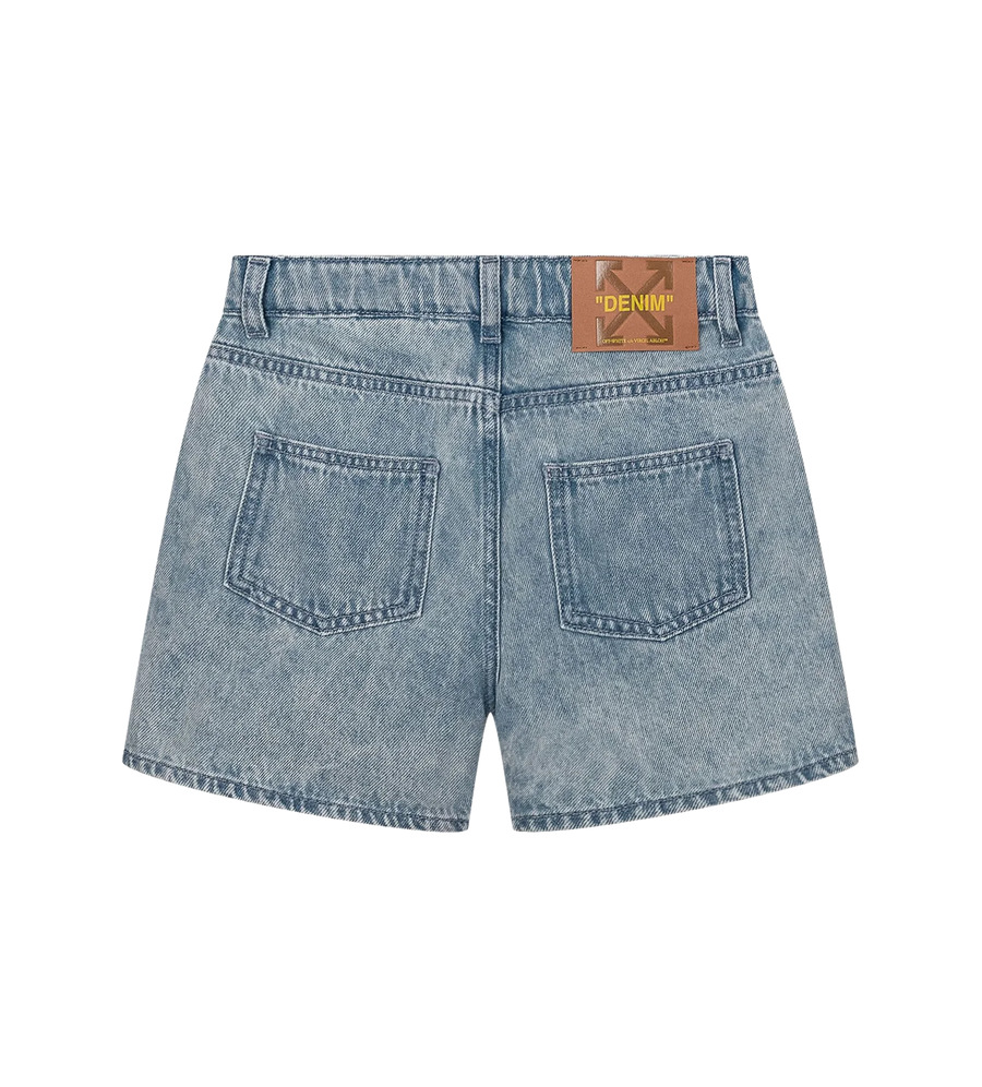 Off-White PS26 OGYC004S26DEN0014052 BOOKISH DENIM KORT LICHTBLAUW