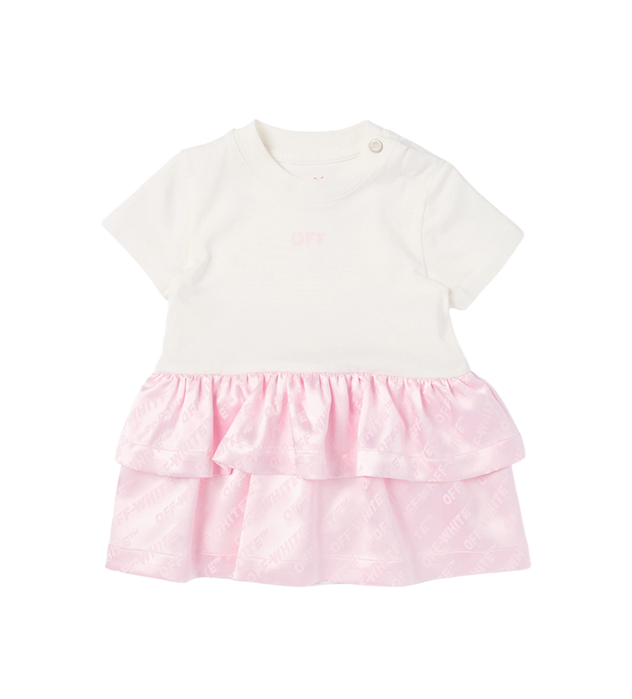 Off-White PS26 OGXU004S26JER0016083 JACQ OFF SATIJNMIX JURK RVS BALLET SLIPPER