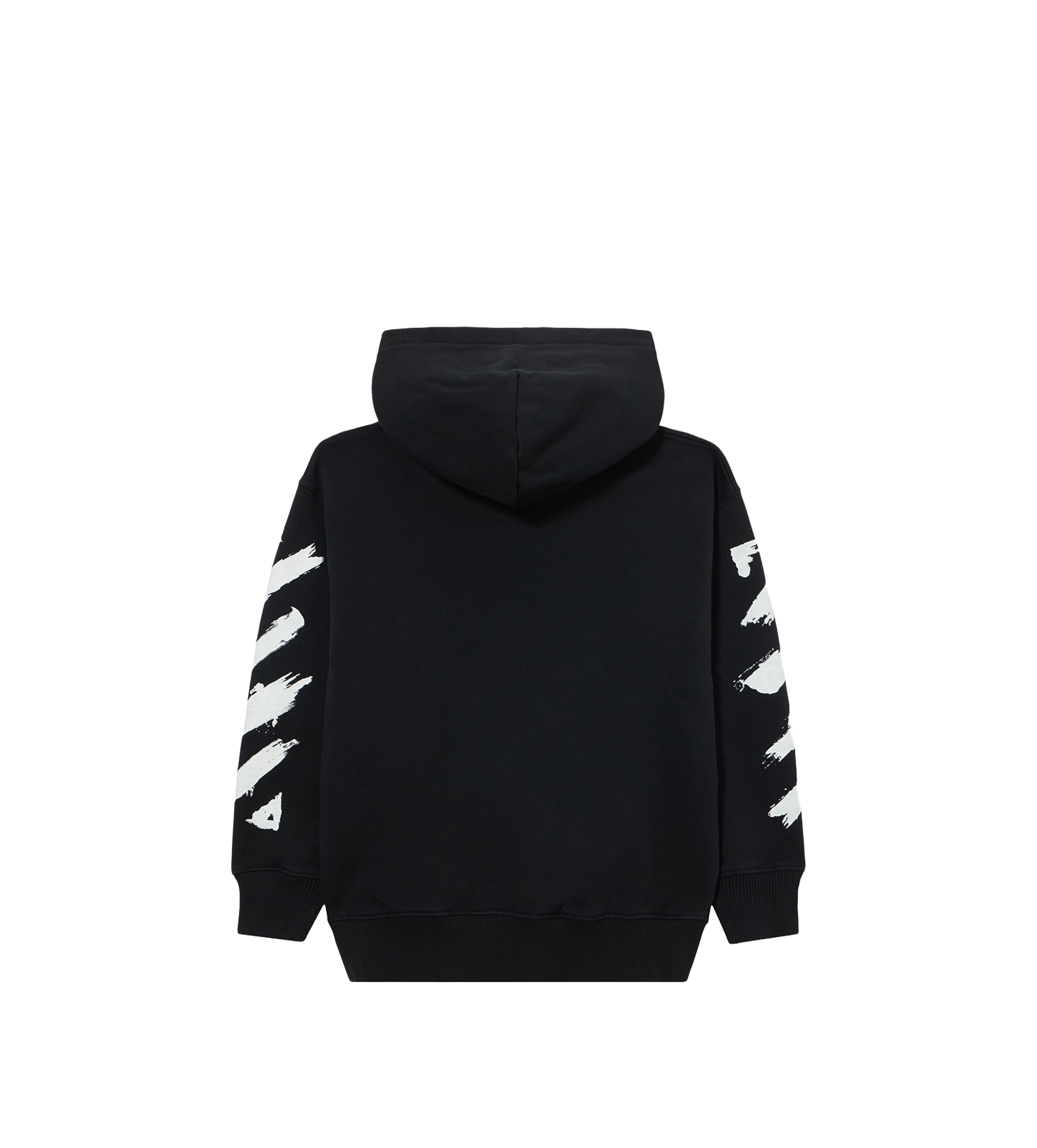 Off-White Diagonal Paint Hoodie in Black