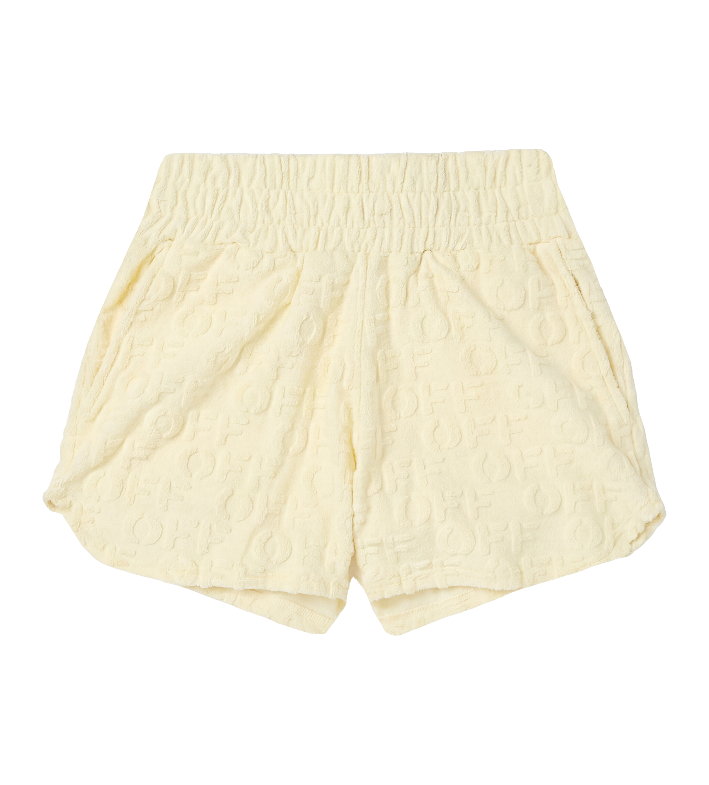 Off-White Logo met reliëf voor kinderen Shorts in Geel