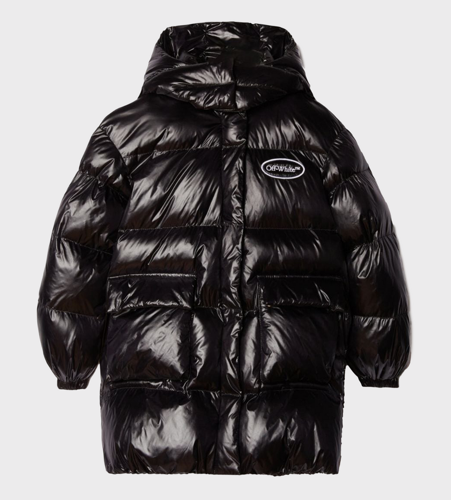 Quilted Puffer Jacket Black