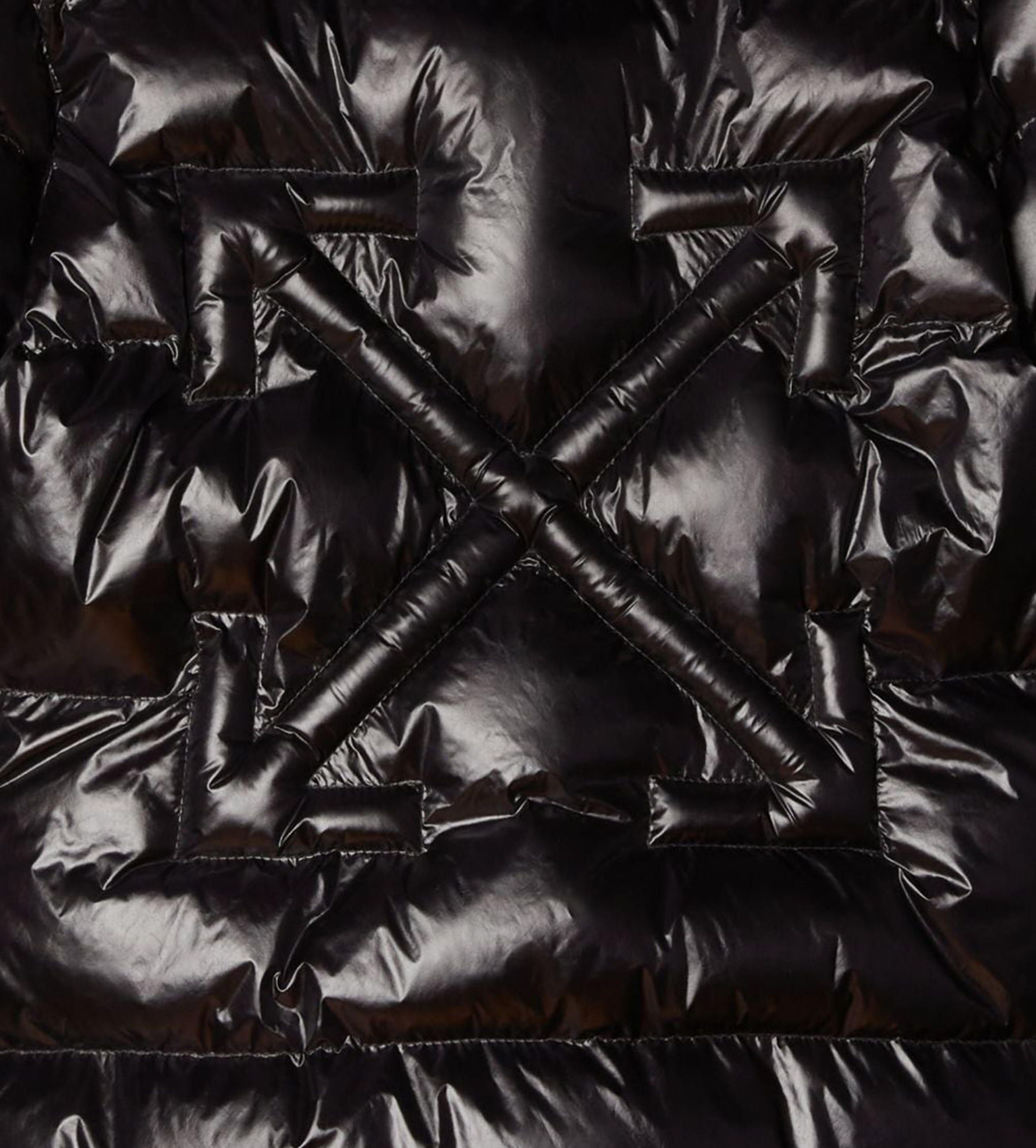 Quilted Puffer Jacket Black