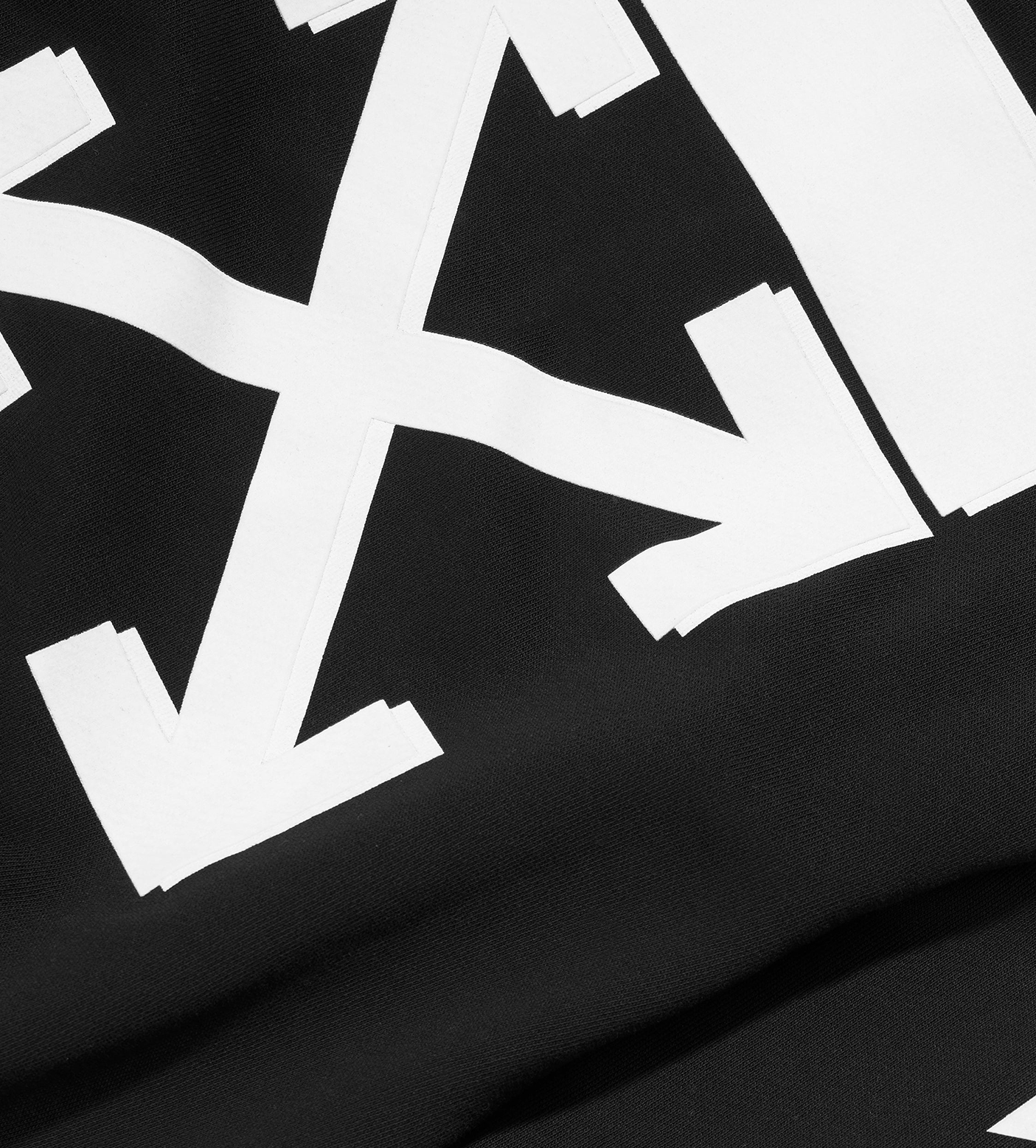Logo-Print Hoodie Black