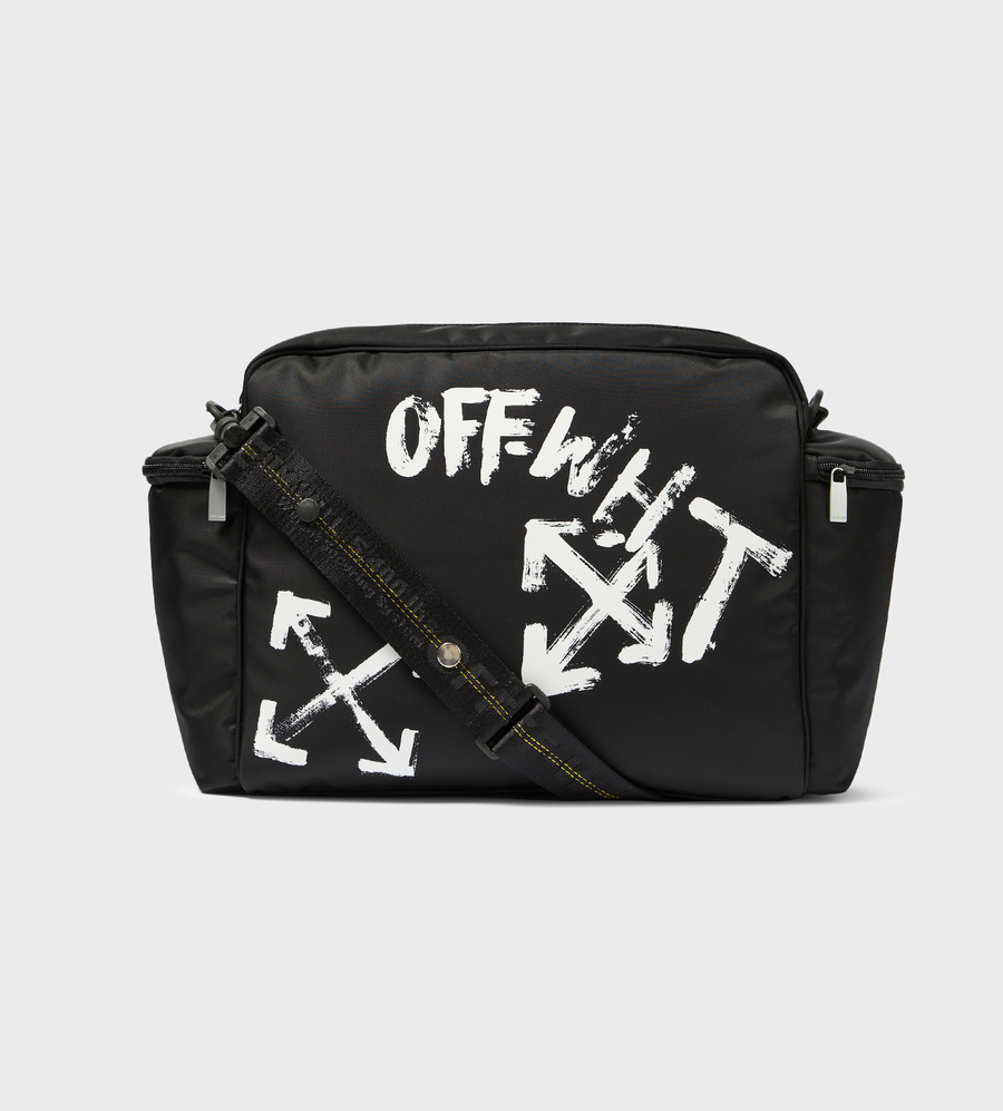 Paint Script Shoulder Bag Black