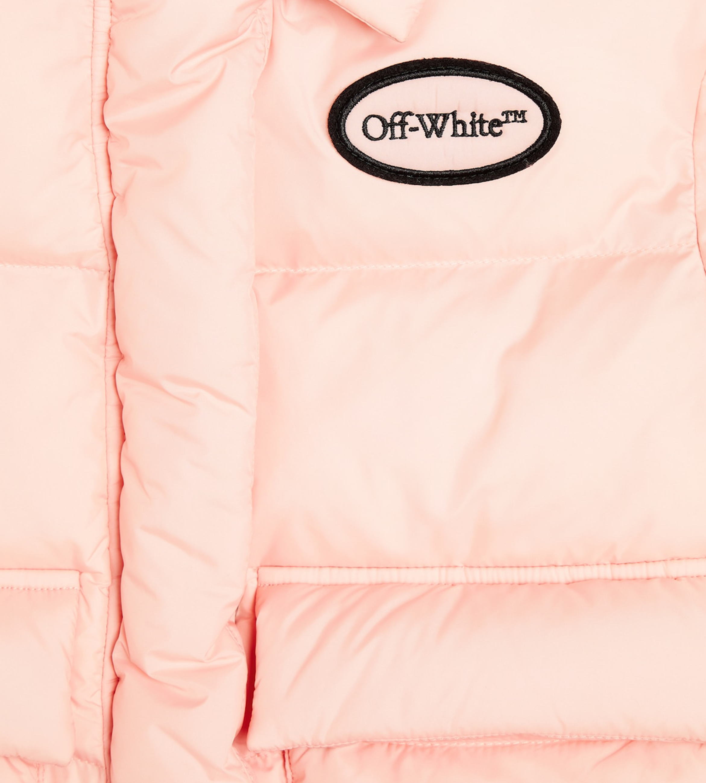 Arrow Quilted Puffer Jacket Pink