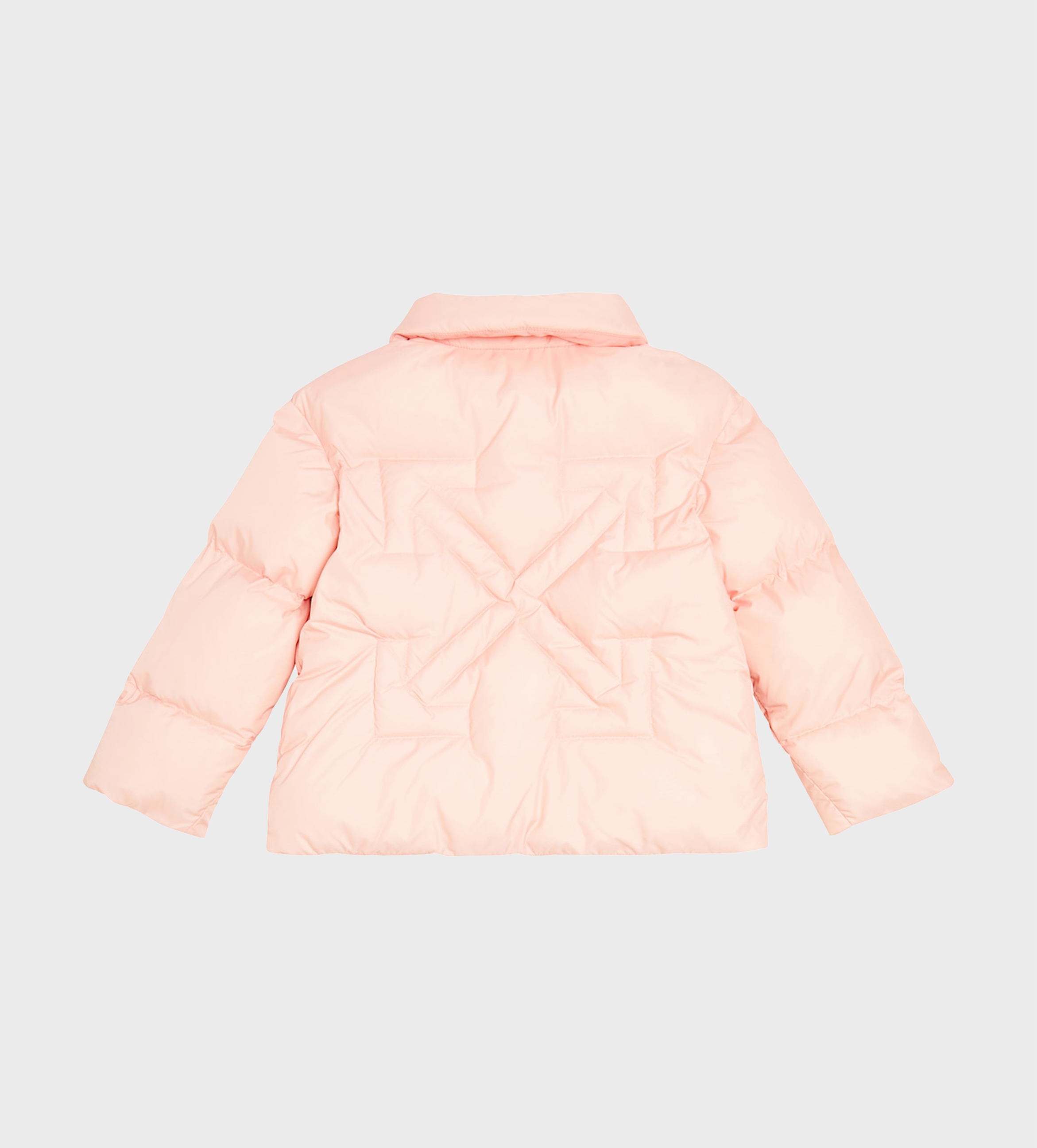 Arrow Quilted Puffer Jacket Pink