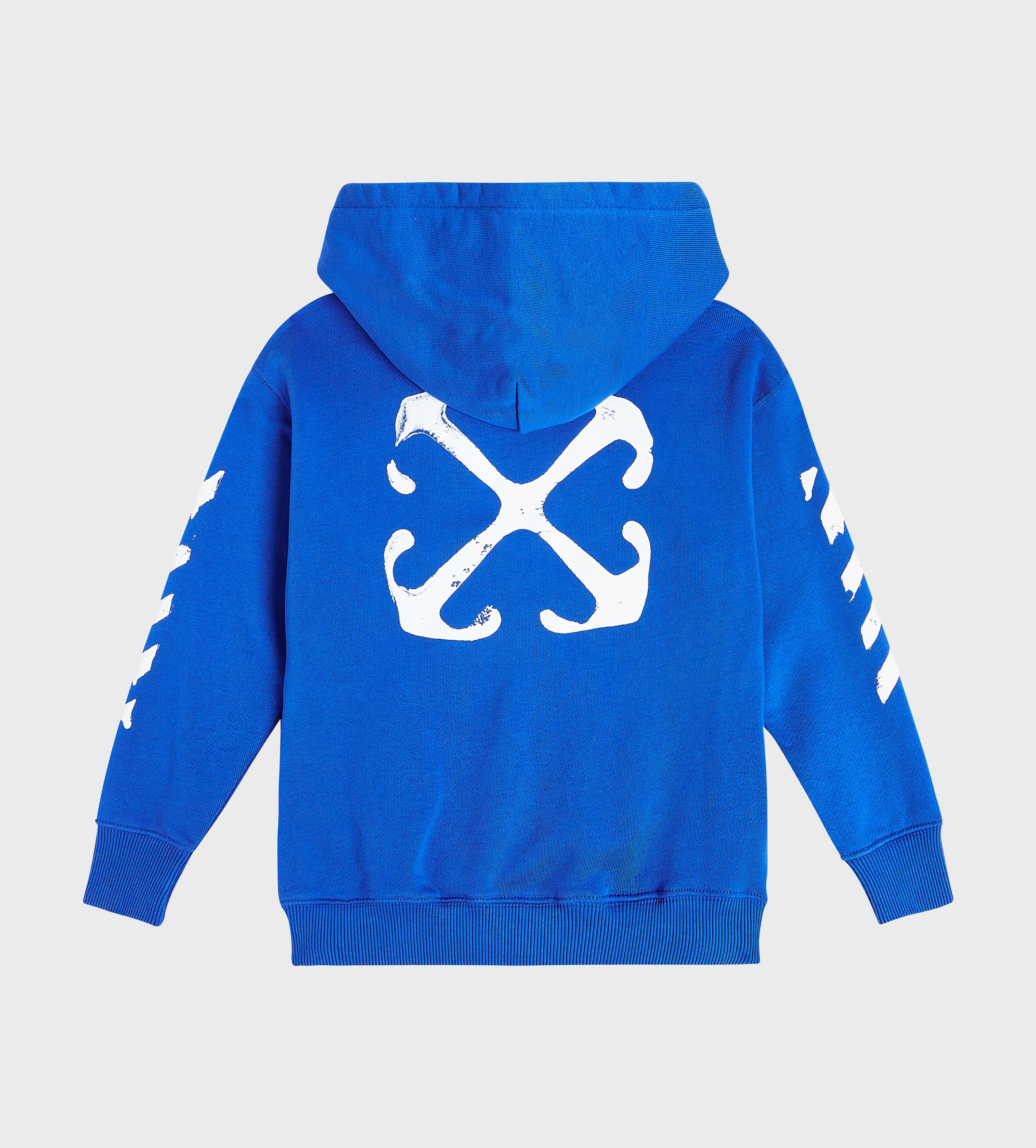 Paint Graphic Zip-Up Hoodie Nautical