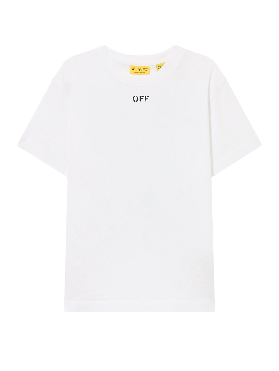 Off-White Diagonal Watercolor T-shirt in White