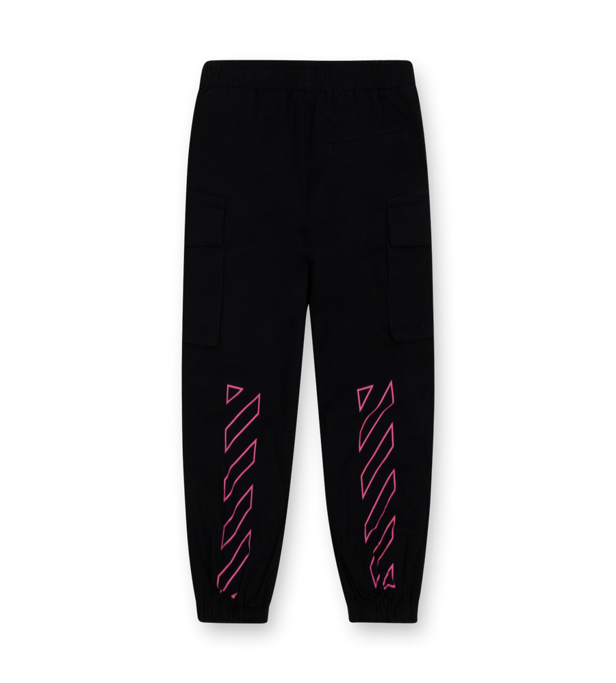 Off-White Diagonal Cargo sweatpants in Black