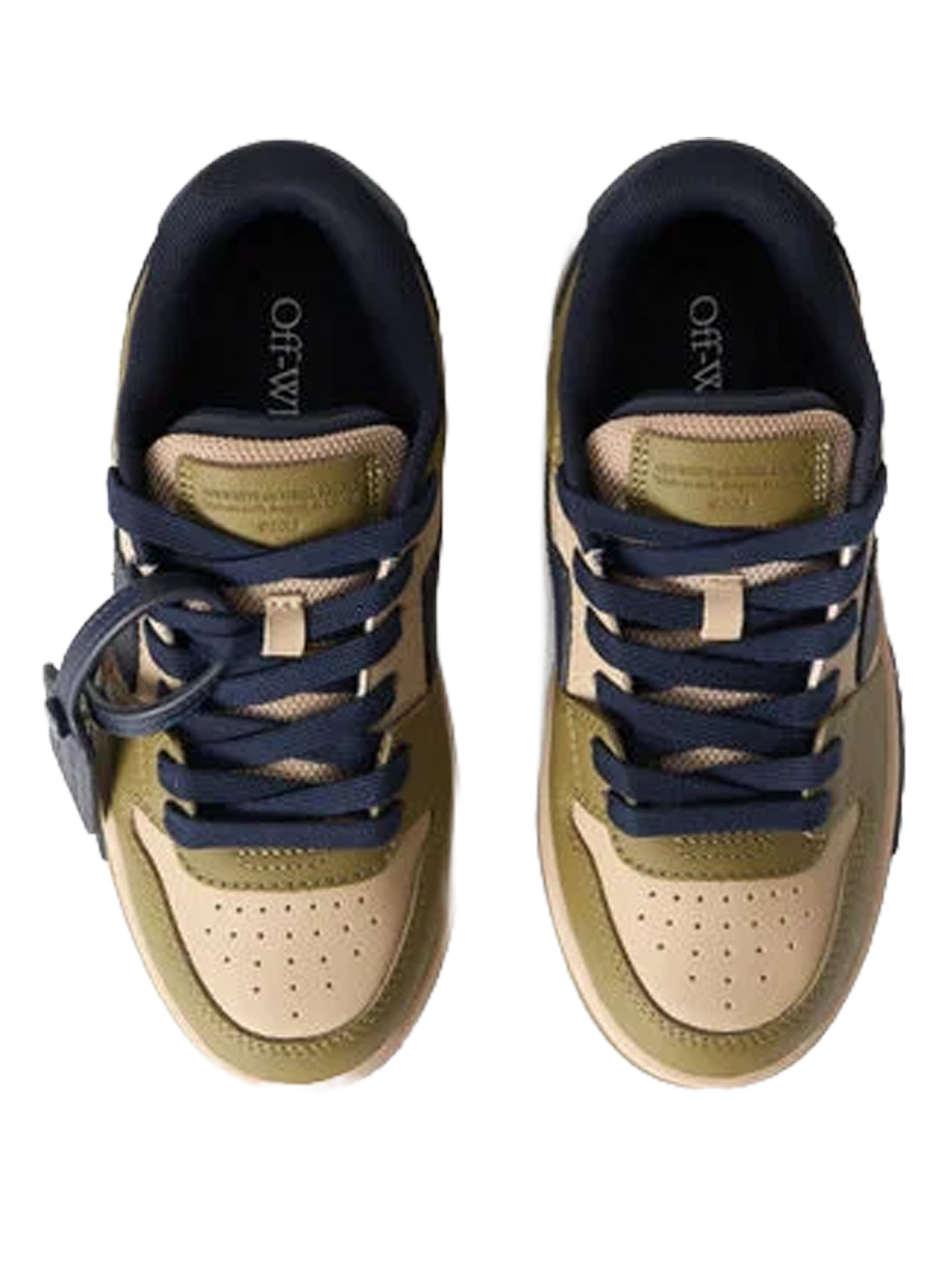 Off-White Out Of Office Sneakers in Olive Green