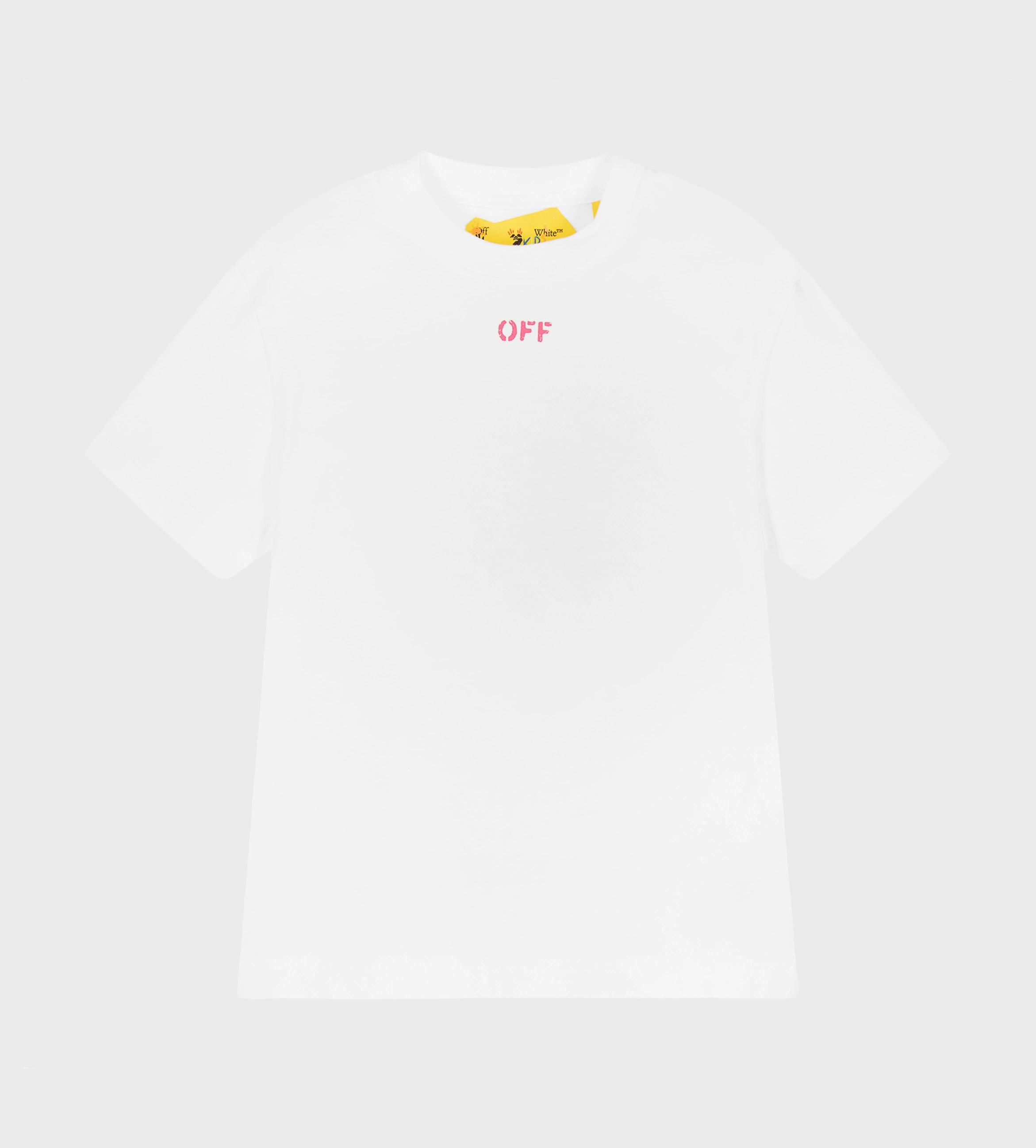 Arrows-Motif T-shirt White Fuchsia