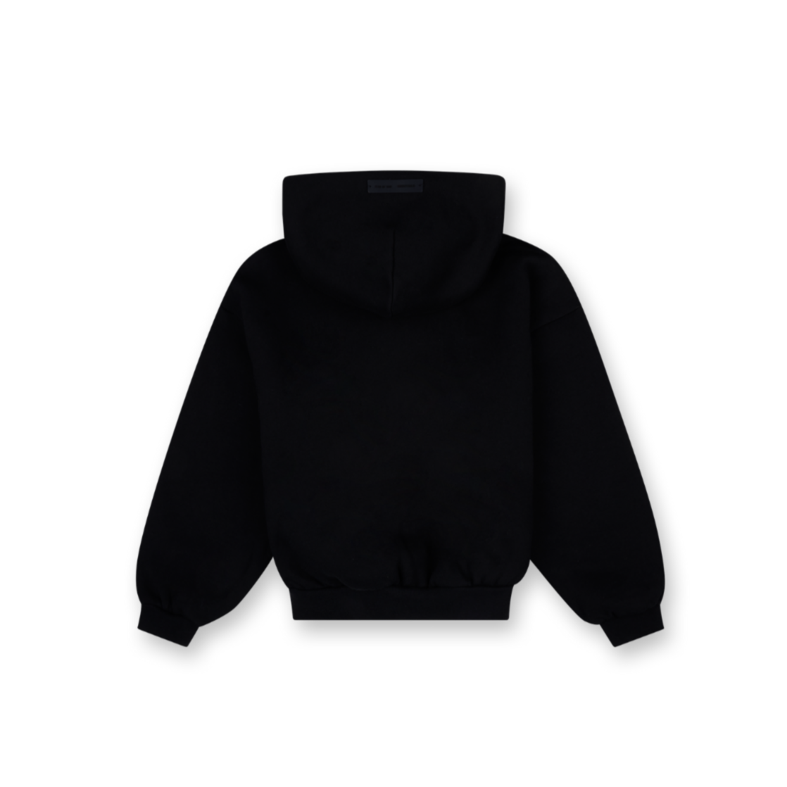 Fear of God Essentials 90s Fit Fleece Hoodie in Jet Black (Kids)