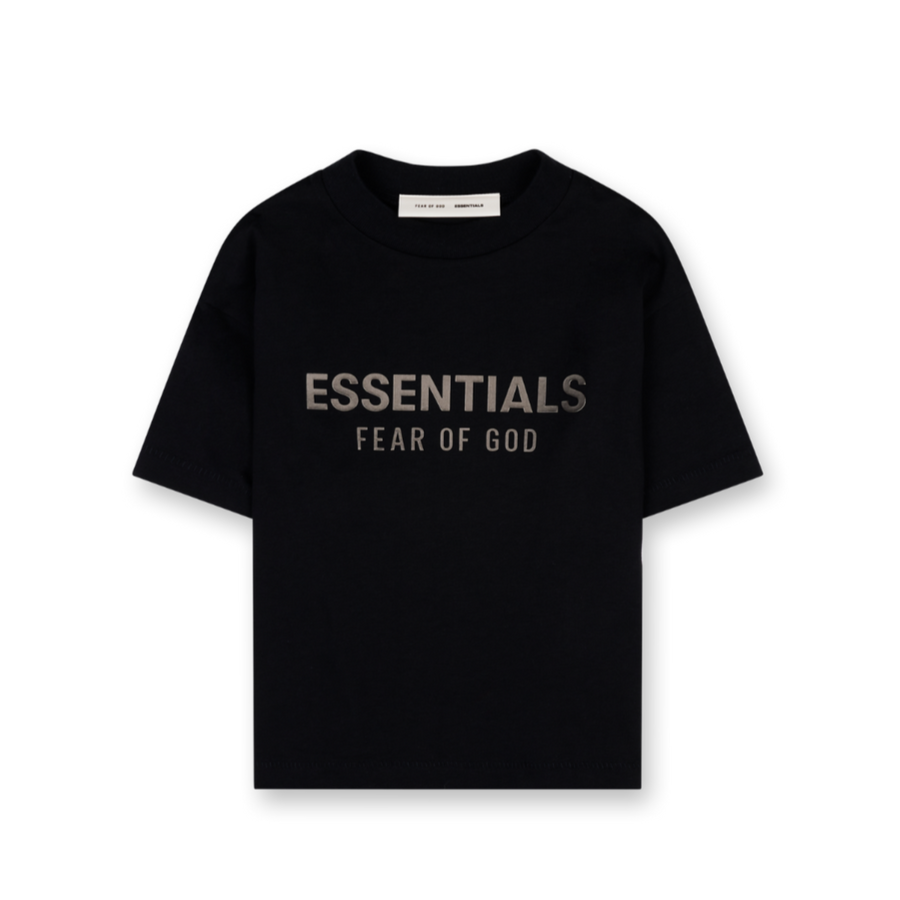 Essentials Classic Crewneck Tee in Jet Black (Kids)