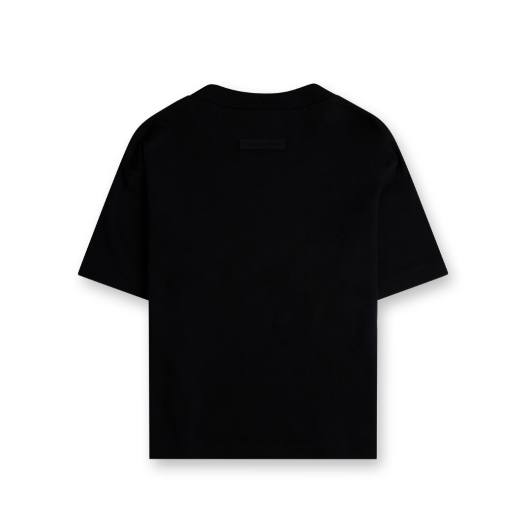 Essentials Classic Crewneck Tee in Jet Black (Kids)