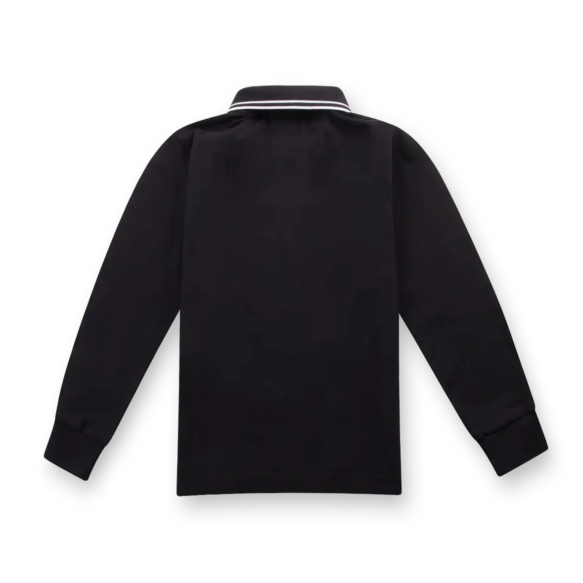 Stone Island Long-Sleeved Polo Shirt in Black (Kids)