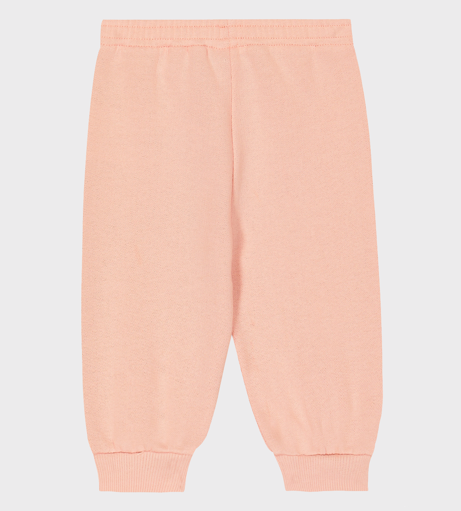 Baby Logo-Patch Cotton Track Pants Pink