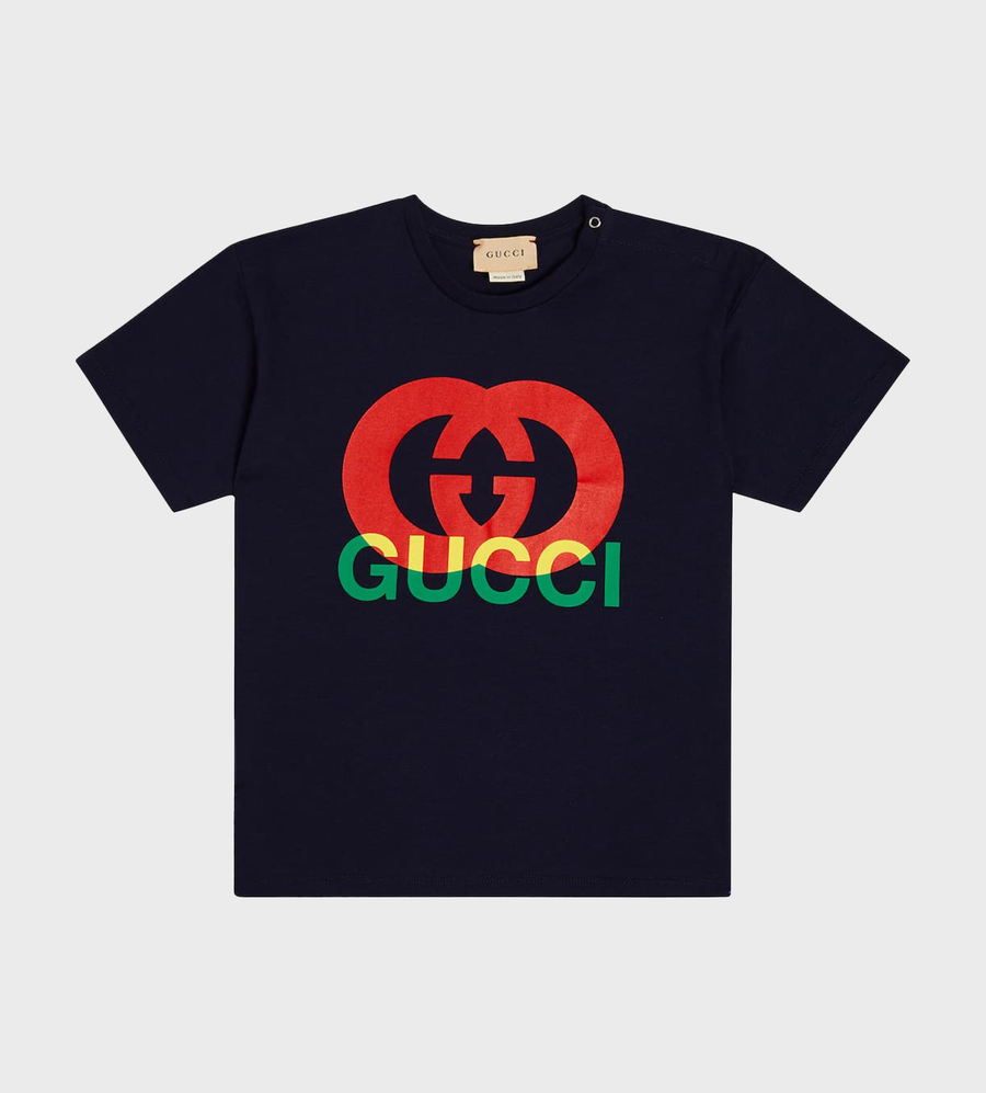 Baby Logo-Print T-shirt Blue