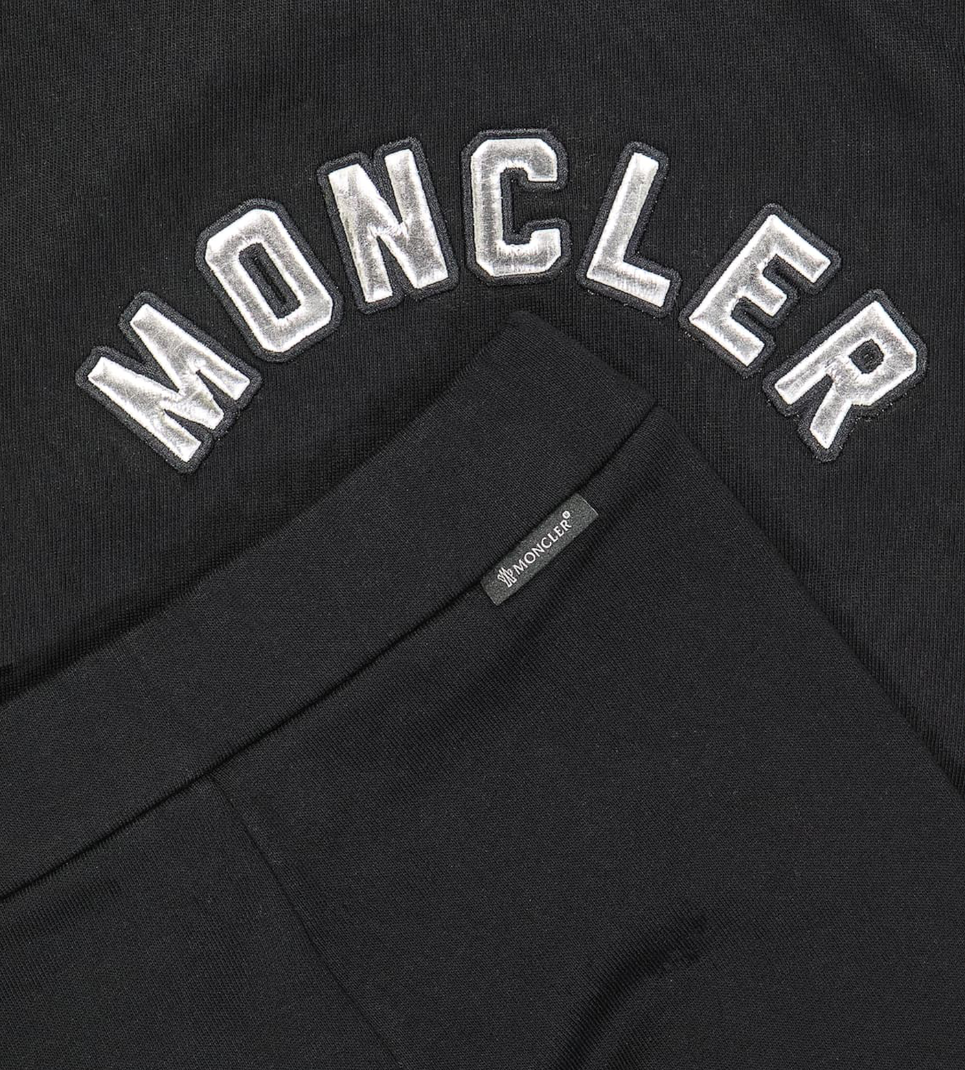 Embroidered-Logo Tracksuit Set Black
