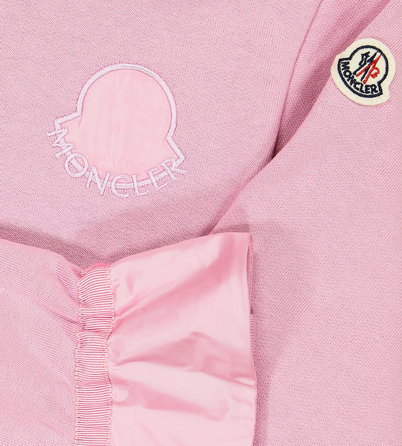 Logo-Appliqué Hoodie Dress Pink