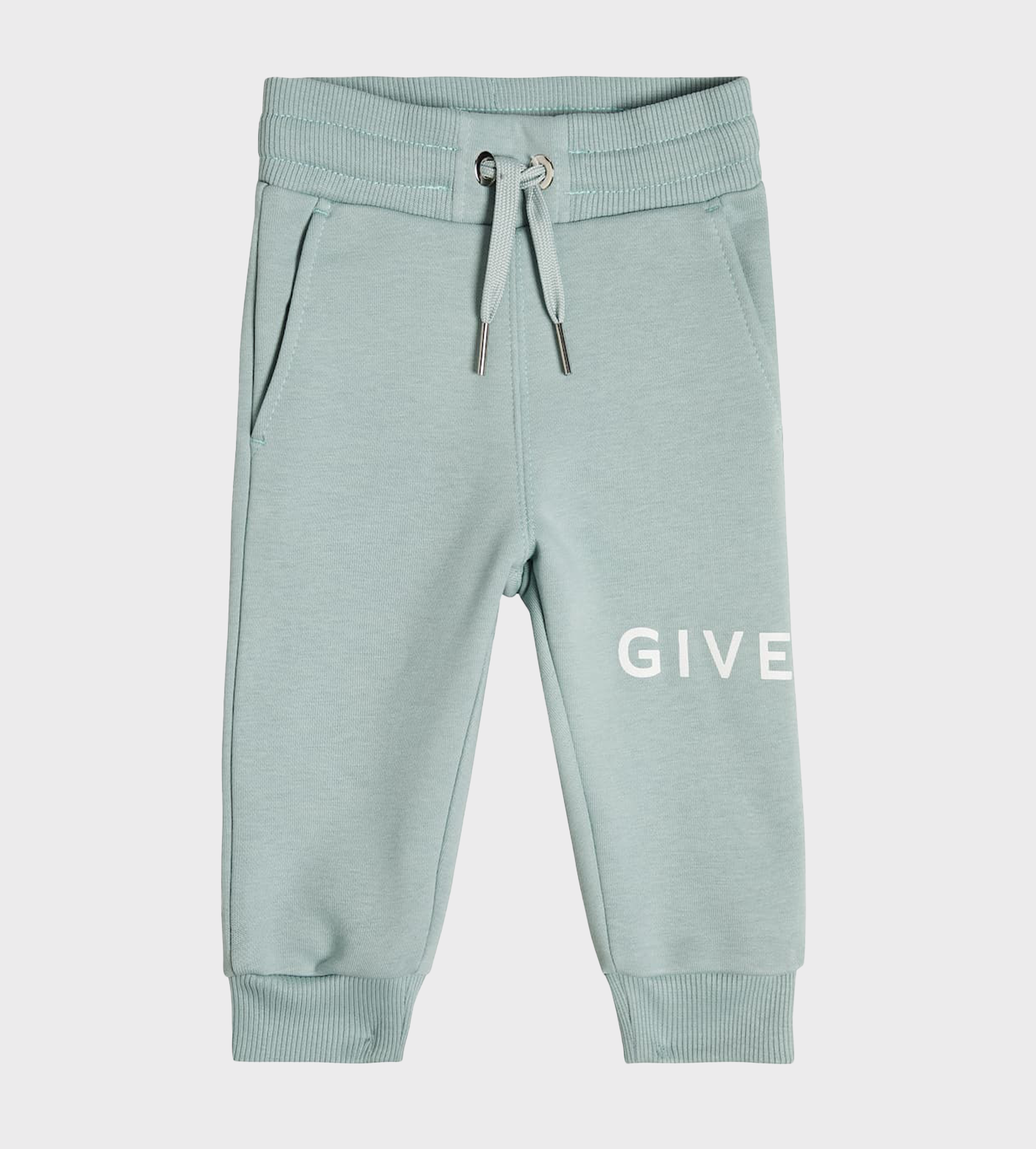 Baby Logo-Print Drawstring Trackpants Pastel Blue