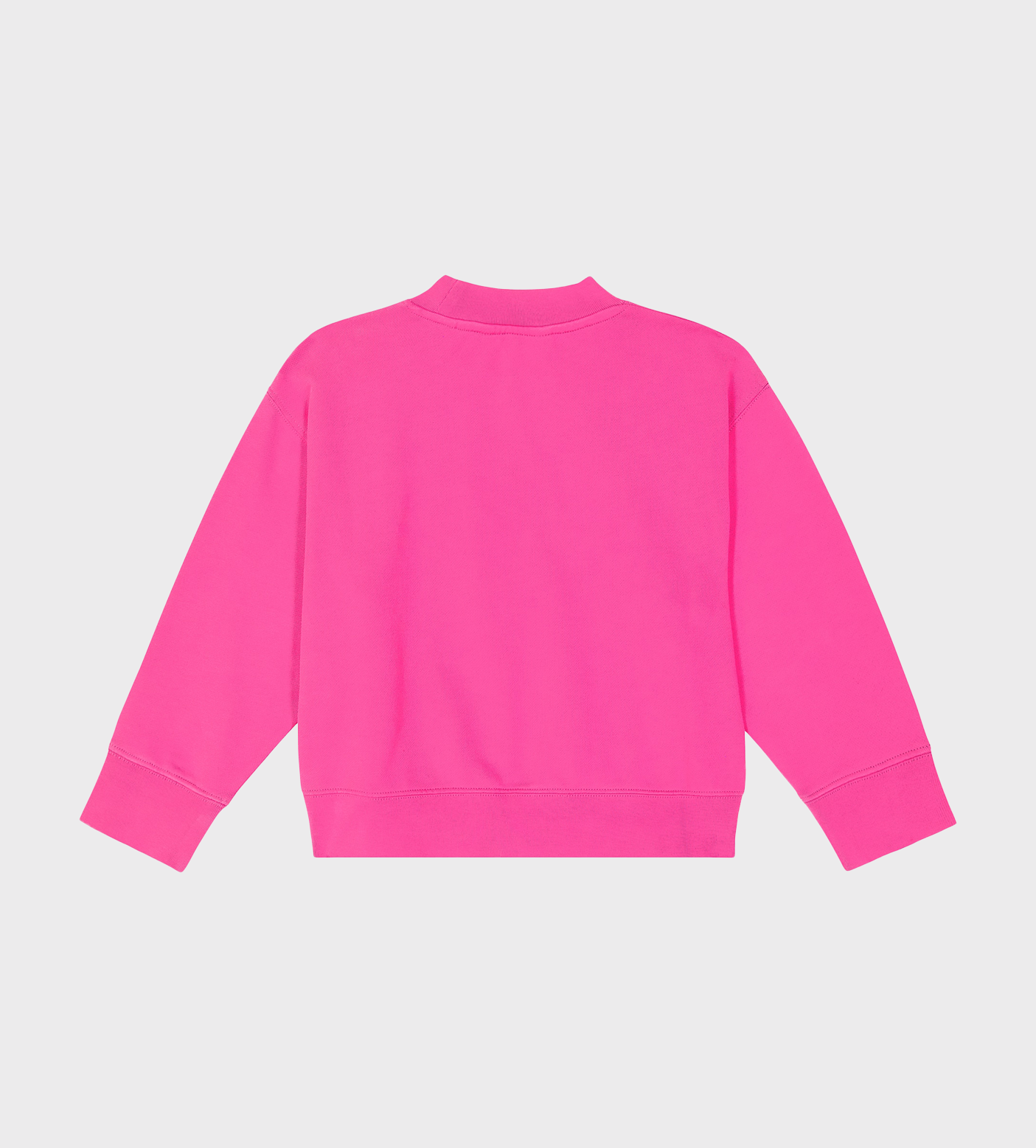 Logo-Print Cotton Sweatshirt Pink