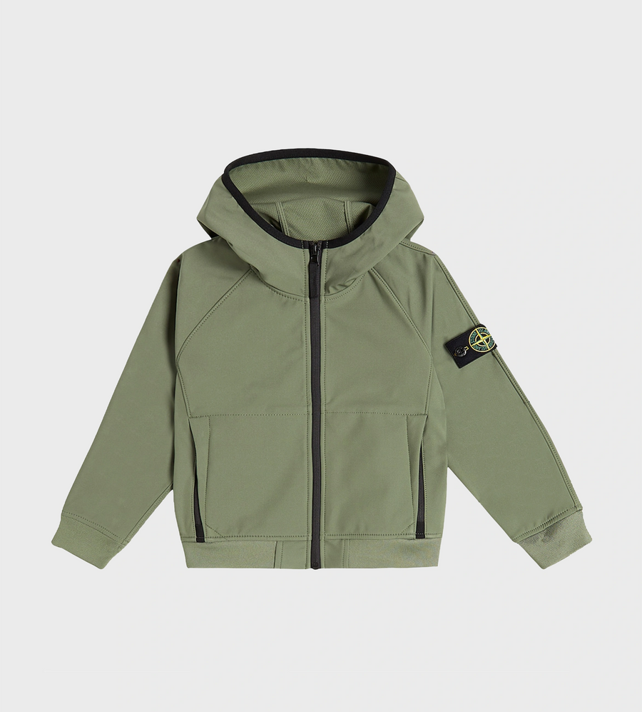 Logo-patch Hooded Zipped Jacket