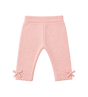 Baby knitted pants in pink