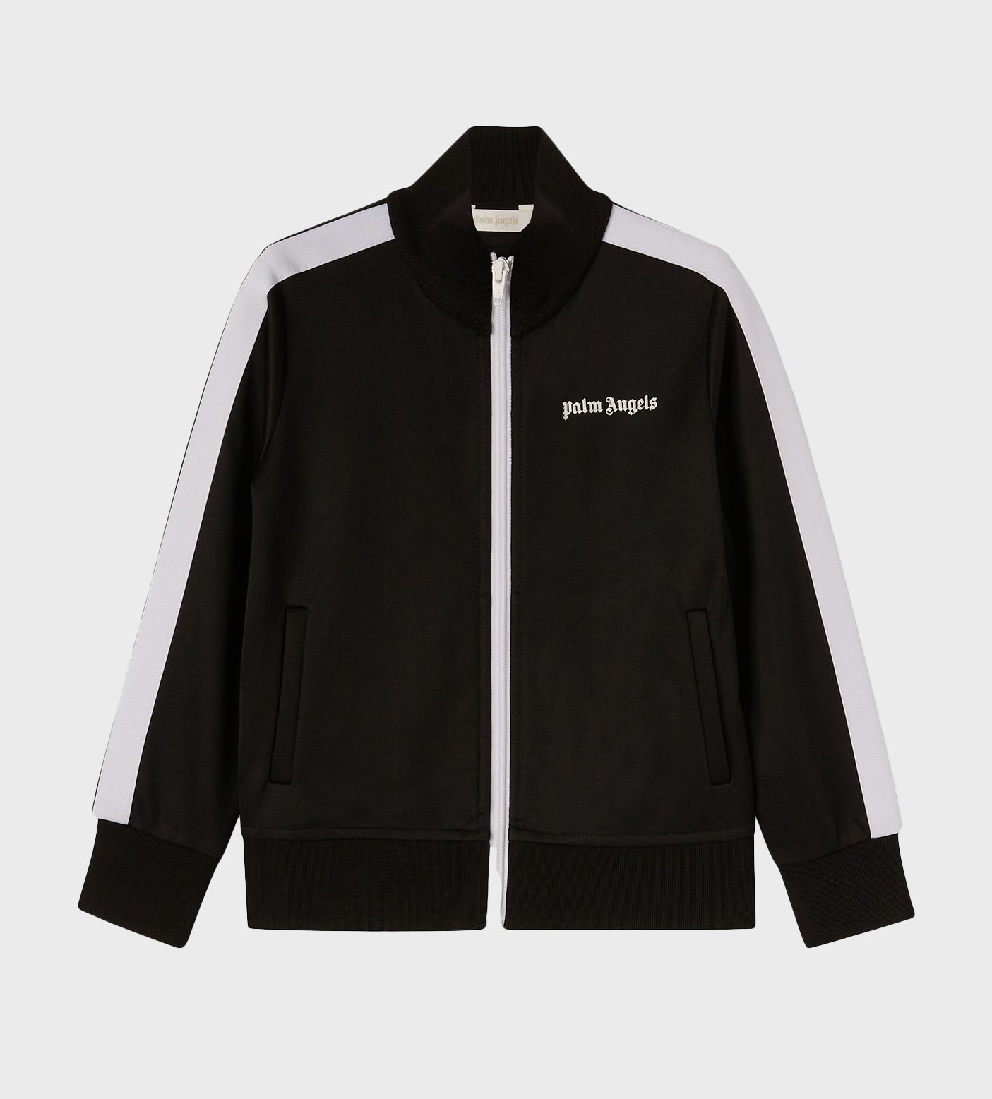 Side Stripe Zip Jacket Black/White
