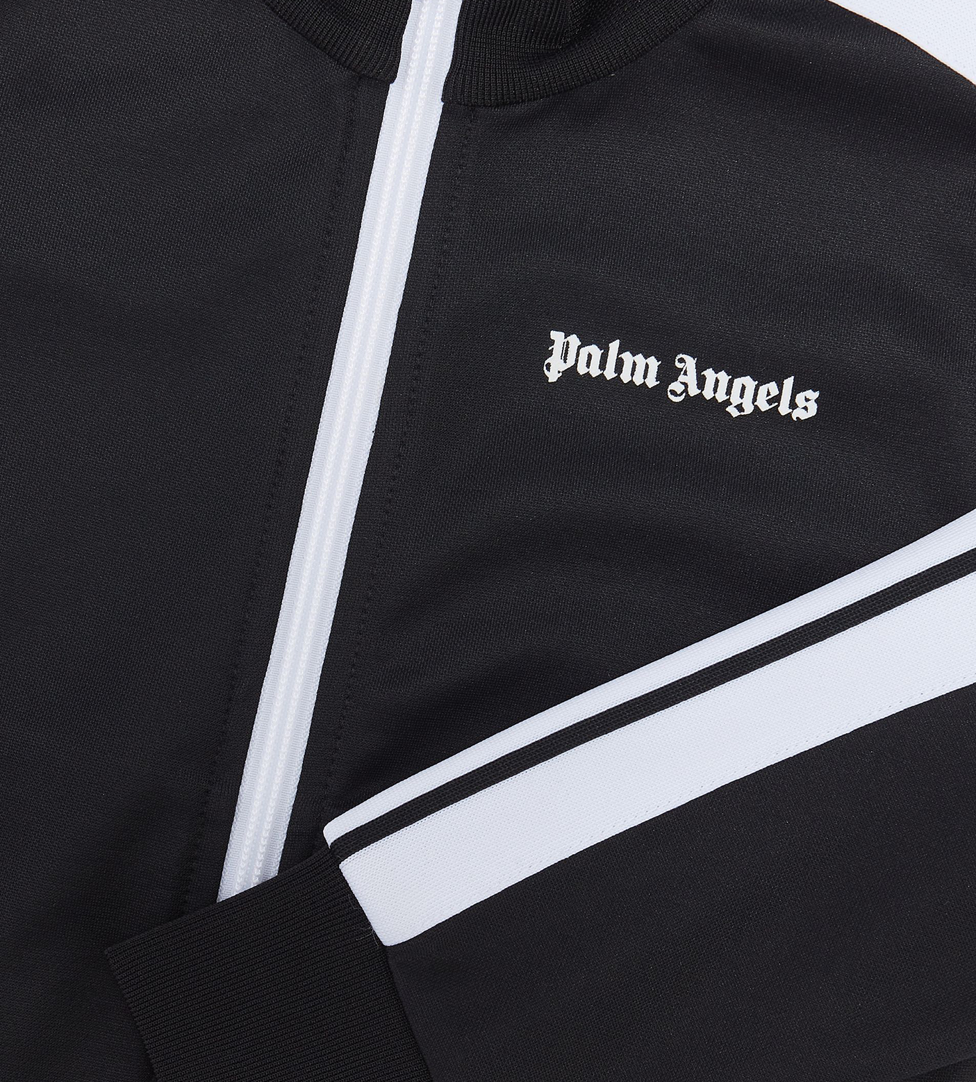 Side Stripe Zip Jacket Black/White