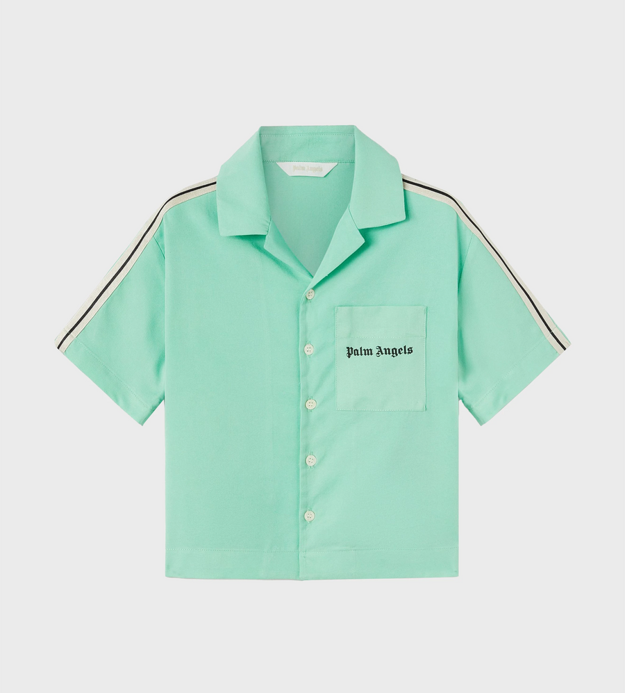 Palm Angels Kids Boys T Shirt In Green