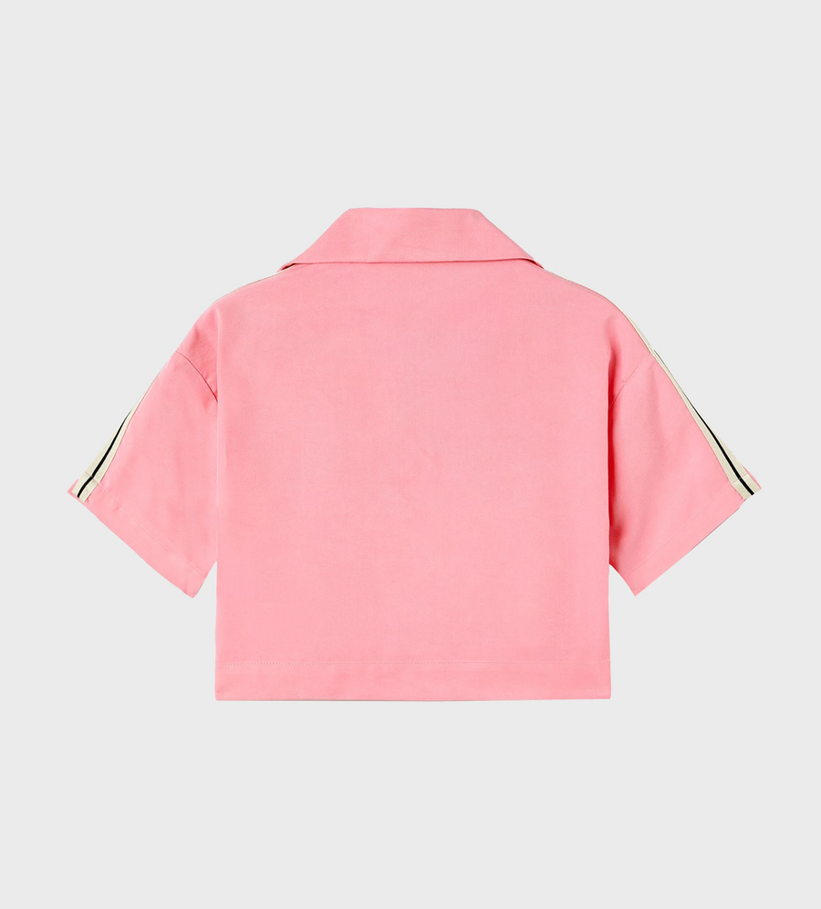 Short Sleeve Cropped Shirt Rose Quart