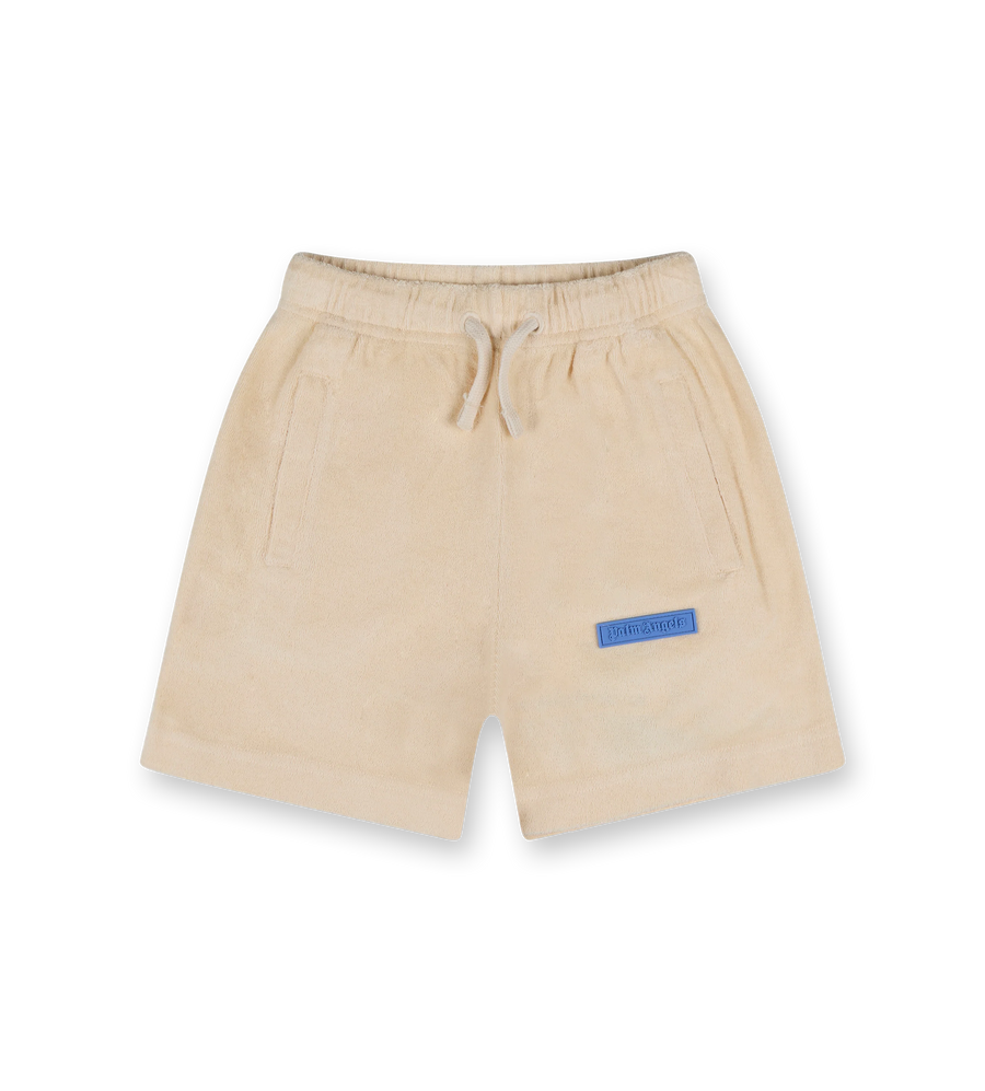 Terry Cloth Shorts Sand Dusty