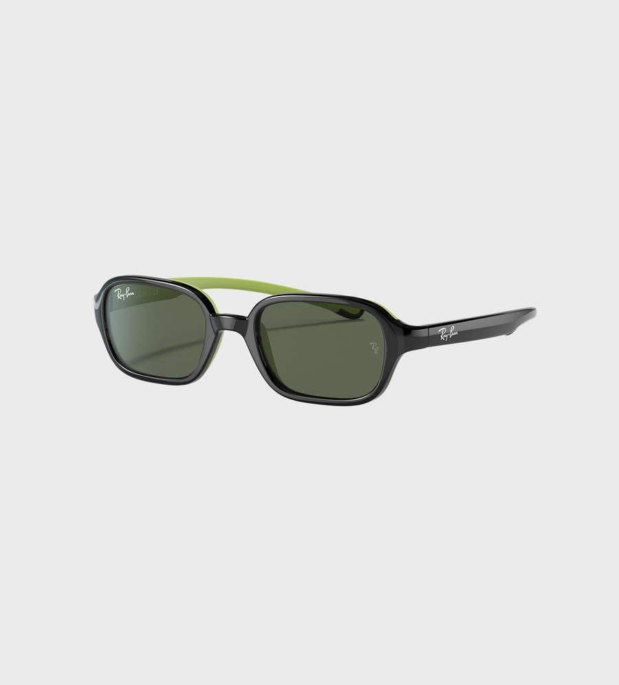 Square-Frame Tinted Sunglasses Black