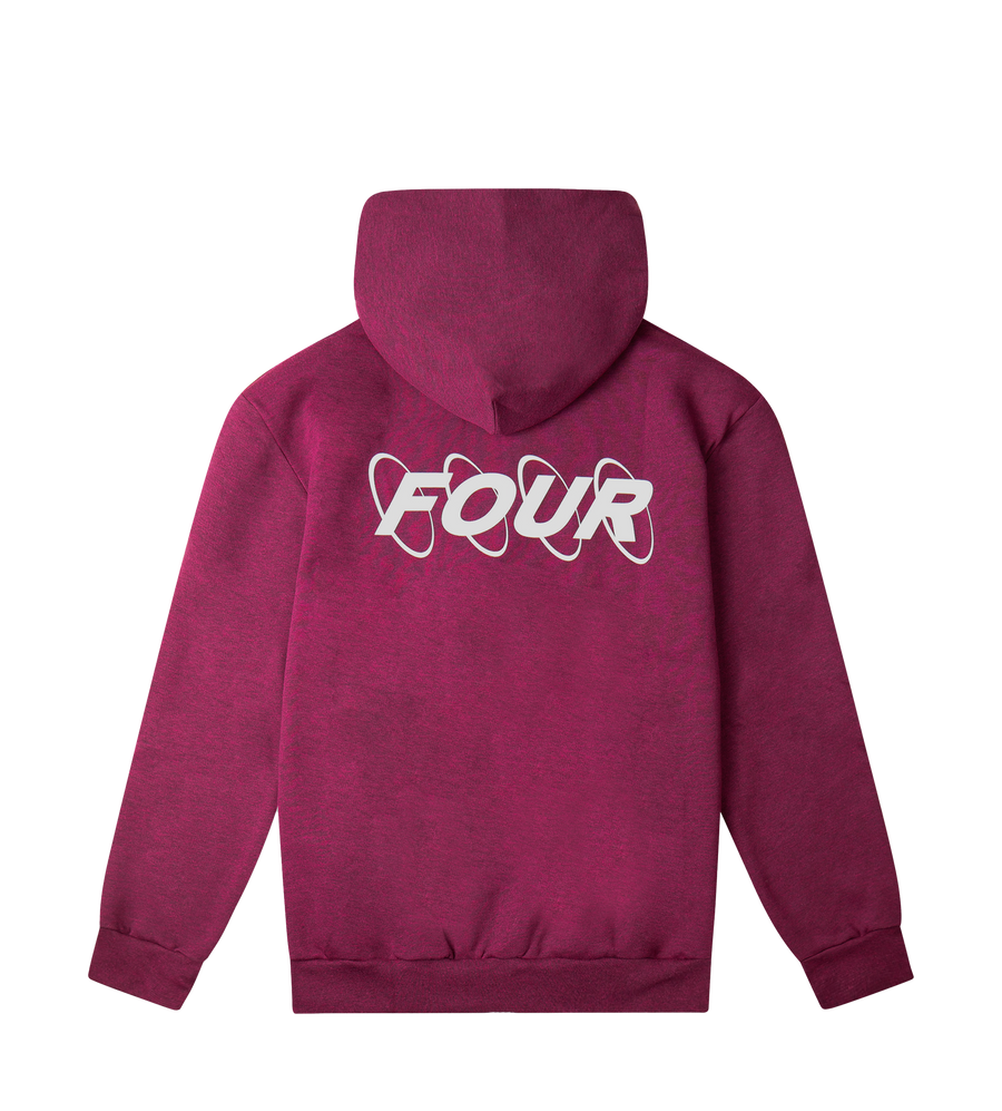 Circles Logo Hoodie Red Melange