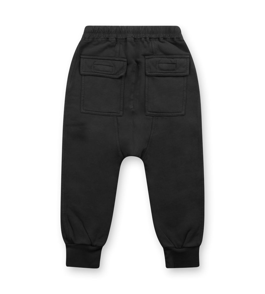 Rick Owens Concordians Drawstring Sweatpants in Black (Kids)