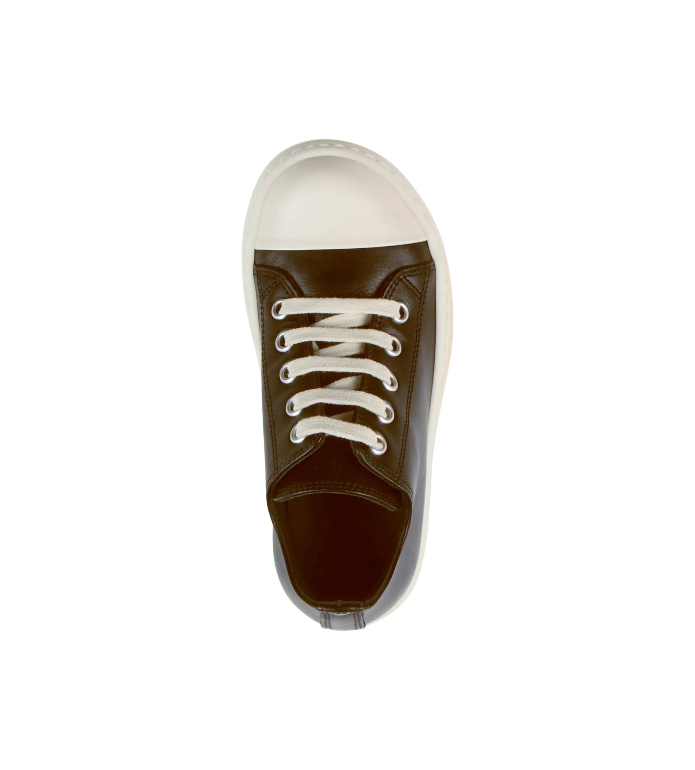 Rick Owens Lido Low Sneakers in Darkdust/Milk (GS)