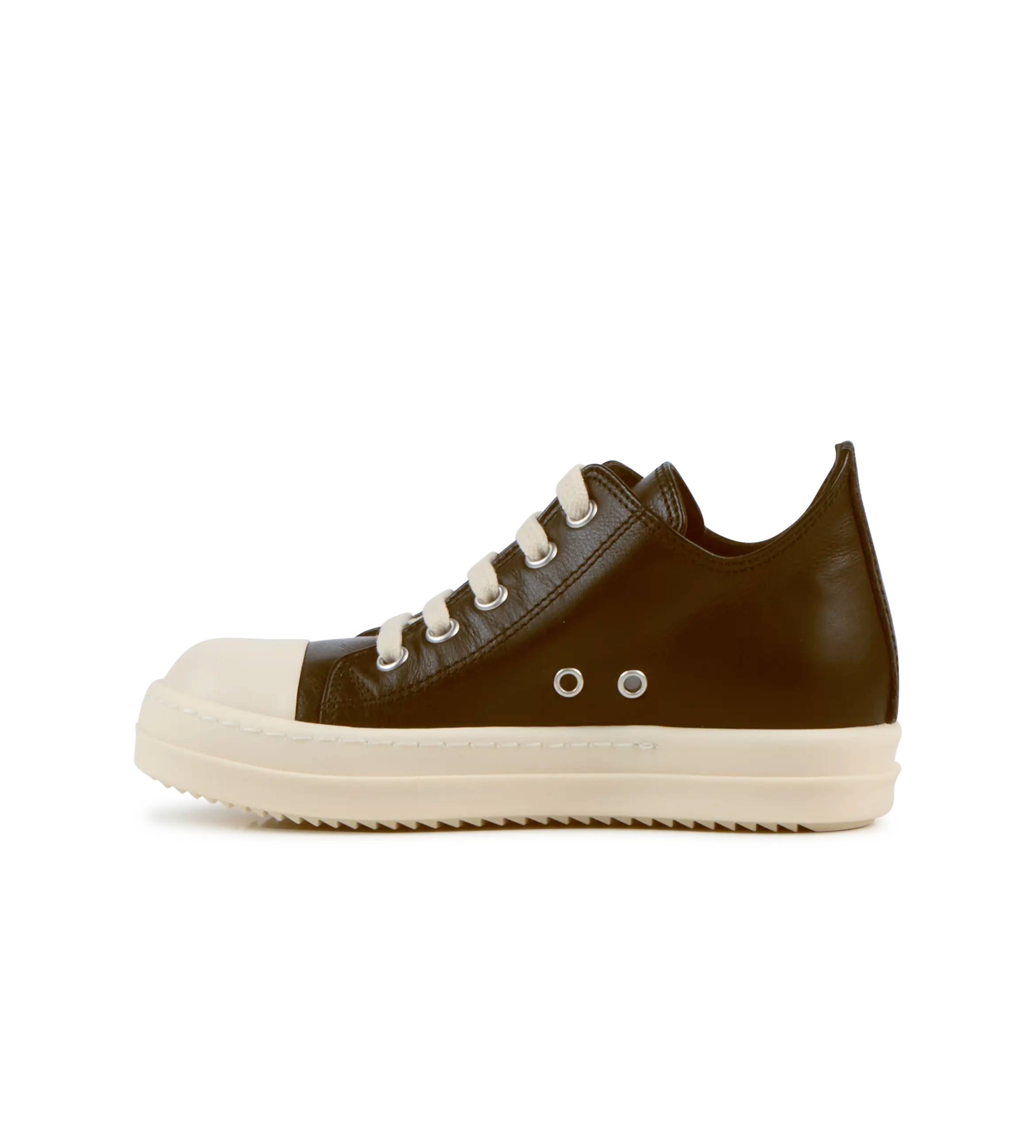 Rick Owens Lido Low Sneakers in Darkdust/Milk (GS)