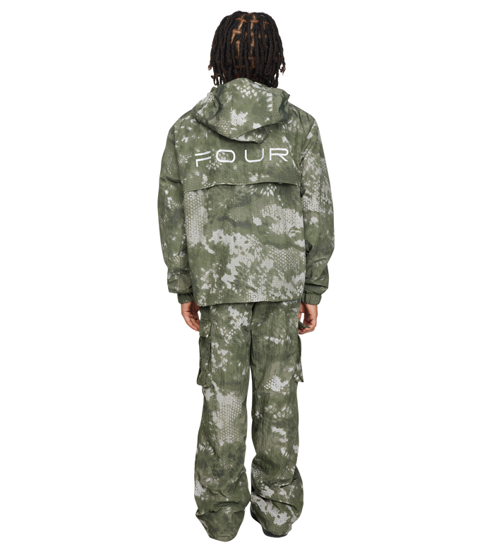 Sportswear Windbreaker Jacket Green Camo